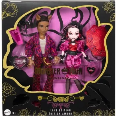 2024 Monster High Howliday Draculaura And Clawd Wolf Edition 2-Pack Love Set • $79.99