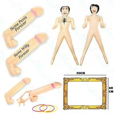 5ft Inflatable Blow UP Woman Or Man Willy Blow Up Hen Stag Night Party Novelty  • £8.99