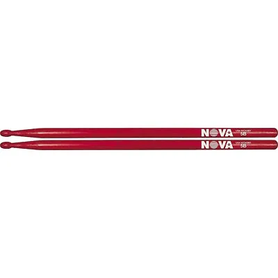 Vic Firth Nova 5B Hickory Drum Sticks In Red Wood Tip. N5BR • $8.70