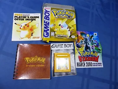 $277 • Buy Game Boy POKEMON  Yellow Pikachu Version CIB