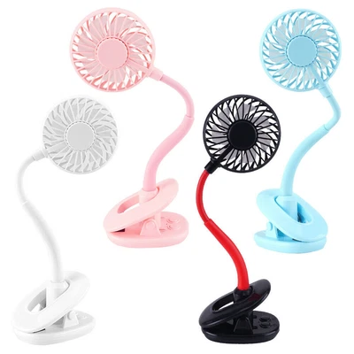 $15.99 • Buy USB Portable 360° Mini Fan Travel Rechargeable Clip On Desk Pram Car Cooling Fan