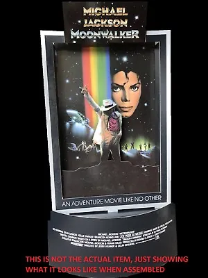 Michael Jackson Moonwalker 3D Display Stand Up Unused 1988 Official Mega Rare • £249.99