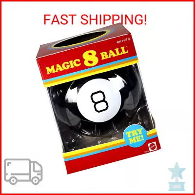 Mattel Games Magic 8 Ball Kids Toy Retro Themed Novelty Fortune Teller Ask A Q • $23.02