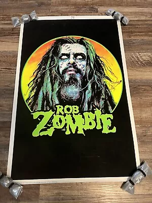 $299.99 • Buy Rob White Zombie Officially Licensed ￼Blacklight Felt Poster 35 X 23 Rock N Roll