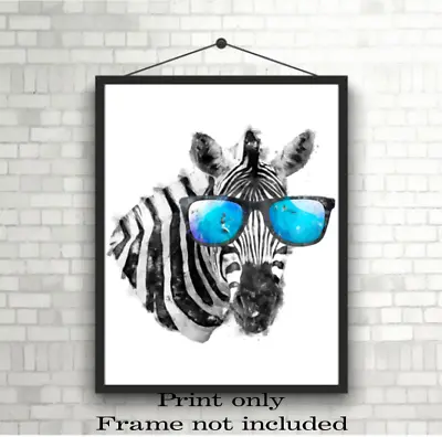 Zebra A3 A4 Or A5 Wall Art Poster Photo Print Picture *Frame NOT Included* • £3.49
