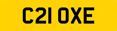 Coxie Old Classic Original Reg Number Plate C21 Oxe / Cox Coxey Coxon Coxs Coxy • £599