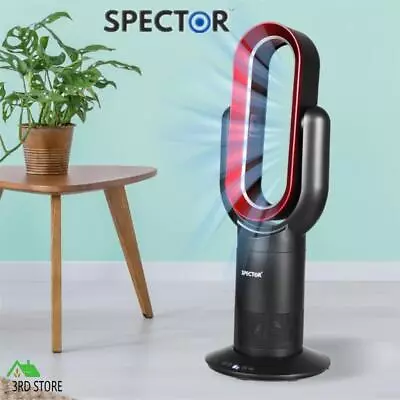 Spector Bladeless Electric Fan Cooler Heater Air Cool Sleep Timer Remote Control • $203.40