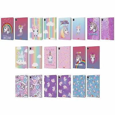 OFFICIAL Emoji® SPARKLES AND PASTELS LEATHER BOOK WALLET CASE FOR APPLE IPAD • £24.95