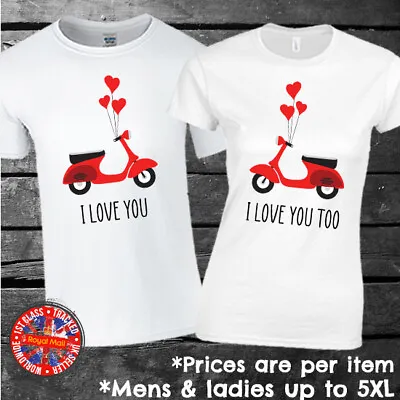 I Love You Matching Couples T-shirt Set Mens Ladies Gay Lesbian Gift  • £9.99