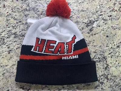 Adidas NBA Miami Heat Team Logo Color Classic Cuffed Knit Beanie Sock Hat Cap • $14.99