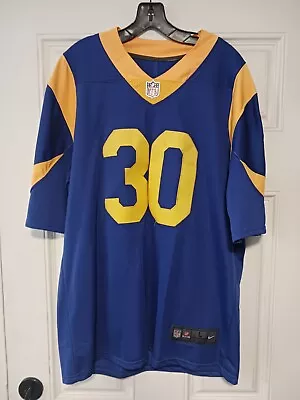 Todd Gurley Ll # 30 Los Angeles Rams Football Jersey XL EUC SB Champs Nike • $45