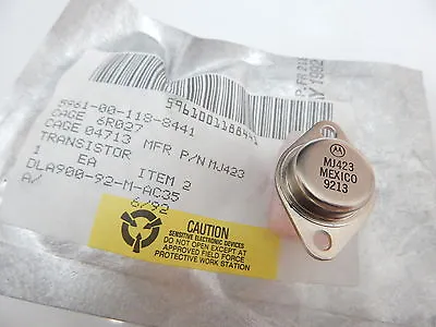 Mot Mj423 Transistor Npn 400v 10a To-4 Pkg High Voltage Usa Seller Fast Shipping • $4.95