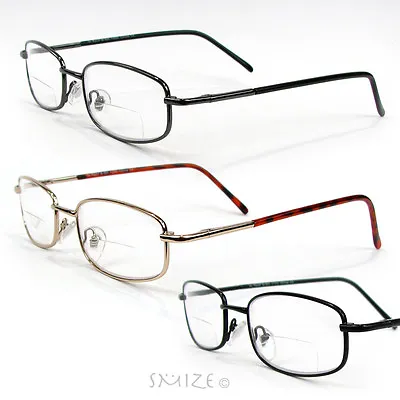 Bifocal Vision Metal Frame Reading Glasses From 1.50 To 2.50 • $15.99