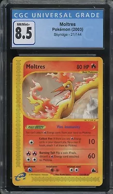 $0.99 • Buy Pokemon Moltres Skyridge NON Holo Rare #21 CGC 8.5 -022D1