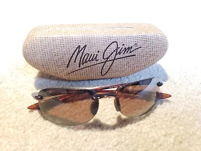 Maui Jim Sandy Beach MJ 408-10 Brown Tortoise Frame Polarized Sunglasses & Case! • $59.99