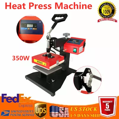 Multifunction Swing Away Heat Transfer Press For T ShirtsMouse PadPlate • $110.20