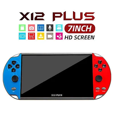 X12 Plus 7inch Video Game Console Handheld Game Player Built-in 1000+Games O6Y6 • $52.99