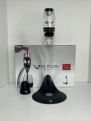 Vinturi V1071 Deluxe Essential Red Wine Aerator Pourer And Decanter Tower Set • $26