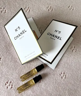 £14.40 • Buy CHANEL No 5 PARIS EDP 2x1,5ml Perfumes Carded SAMPLES Brand New