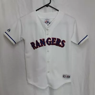 Majestic Texas Rangers MLB #5 Ian Kinsler Jersey Youth Medium - D69 • $25