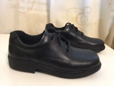 £24.99 • Buy New Clarks UK 13 G / EU 32W Deaton Lace Junior Black Leather Boy School Shoes