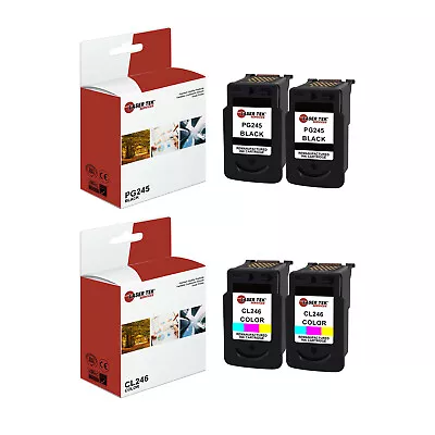 4Pk LTS PG245 CL246 Multicolored HY Compatible For Canon Pixma MG2420 MG2520 Ink • $144.99