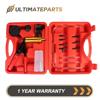 $20.89 • Buy Hand Held Vacuum Pressure Pump Tester Kit Brake Fluid Bleeder Car Universal Part