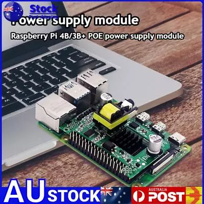 Ethernet POE Power Supply Modules With Heatsinks For Raspberry Pi 4B/3B+ • $25.39