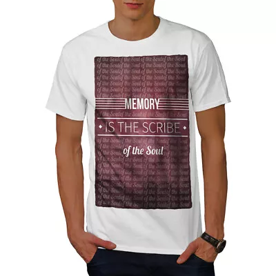 Wellcoda Memory Scribe Soul Mens T-shirt Soul Graphic Design Printed Tee • £16.99