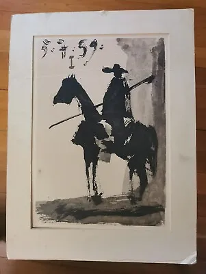 Pablo Picasso Lithograph Toros Y Toreros Don Quixote Vintage Print 1966 Denmark • $56.81