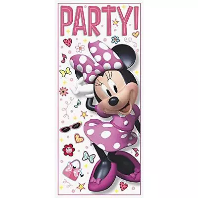 Amscan Disney Iconic Minnie Mouse Door Party Poster  27  X 60  Multicolor • $15.41