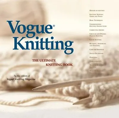 Vogue Knitting: The Ultimate Knitting Book • $6.37