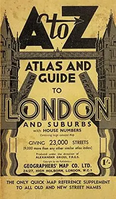 London Street Atlas - Historical Edition By Geographers A-Z Map Compan Paperback • £8.99
