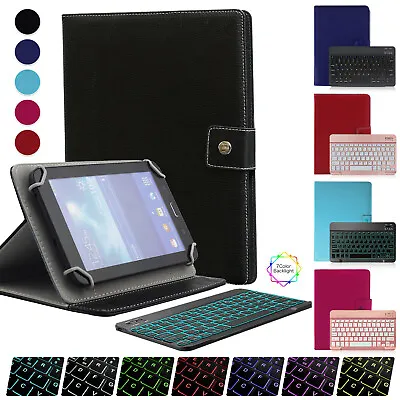 US For Amazon Fire HD 10/HD 10 Plus Tablet Keyboard Universal Leather Case Cover • $11.99