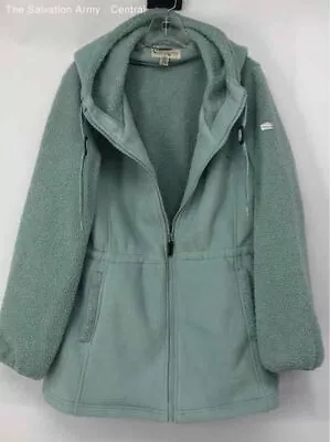 Koolaburra By UGG Womens Green Long Sleeve Hooded Fleece Full-Zip Coat Size XL • $8.50