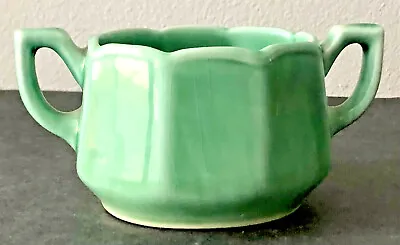 Vintage MT. CLEMENS Petal-Green Sugar Only Petalware 1950s Mid Century • $10.49