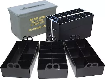 MTM ACO Ammo Can Organizer 3 Pack USA Made Black • $15.39
