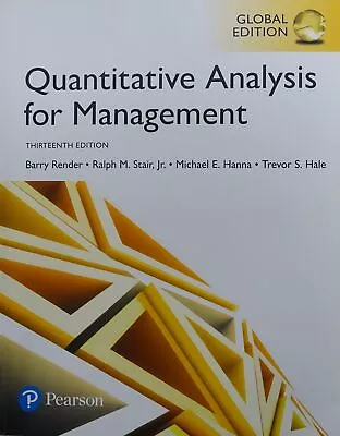 Quantitative Analysis For Management@@ Global Edition • $10.24