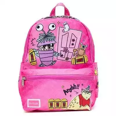 Disney Monsters Inc. 13-inch Nylon Backpack Allover Print Deluxe Bag • $29.90