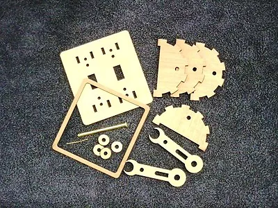 KIT: Steampunk Style Giant Wood Light Switch Lever (double) • $25