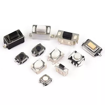 50pcs 3mm Tactile Push Button Switch Tact Micro Switch SMD DIP 2 Pin 4 Pin 5 Pin • $2.86