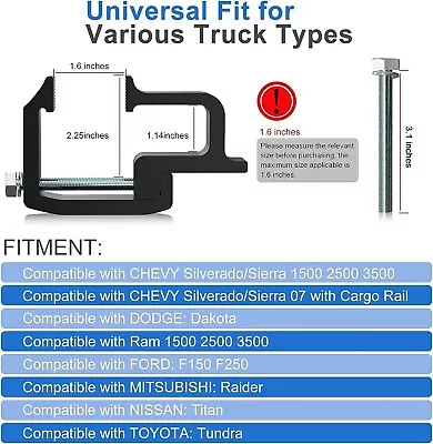 Moveland Camper Shell Clamps - Heavy Duty Truck Cap Clamps -8pack • $26.99