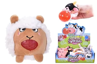 Kandytoys Plush Jelly Farmyard Animal - Ty6682 Squishy Squeezy Stress Beads Toy • £25.99