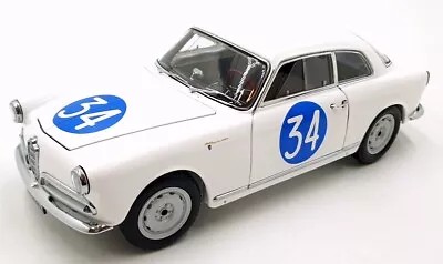 Kyosho 1/18 Scale Diecast 08957C Alfa Romeo Giulietta SV 1960 Targa Florio #34 • $286.99