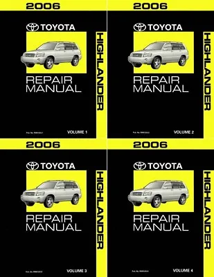 2006 Toyota Highlander Shop Service Repair Manual Complete Set • $301.21