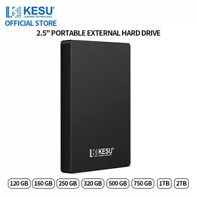 KESU 1TB 2TB External Hard Drive For Desktop Laptop USB 3.0 Mobile Storage Disk • $18.04