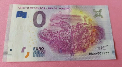 Zero Euro 0 Euro Note Christ The Redeemer Rio De Janeiro 2019-1 BRAA001122 • £5.21