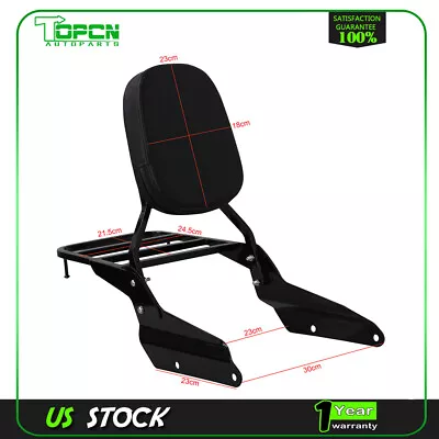 Backrest Sissy Bar W/ Luggage Rack For Honda Magna VF750 94-03 VF250 95-06 New • $66.99