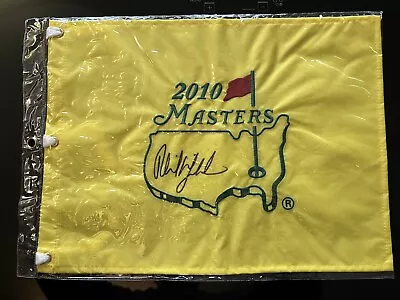 2010 Embroidered Masters Flag Signed By The Champion Phil Mickelsen • $249