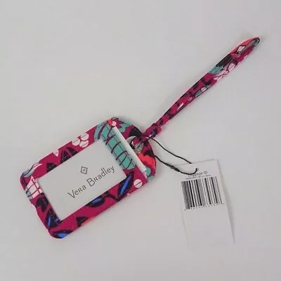 Vera Bradley Luggage ID Tag Bloom Berry Print Travel Identification Holder • $9.95